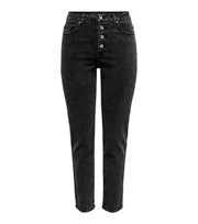 ONLY Black Straight Leg Ankle Grazing Jeans